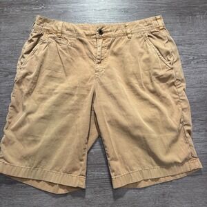 Orvis Shorts Womens 10 Khaki Beige Hiking Fishing Pocket Quick Dry Twill Cotton‎